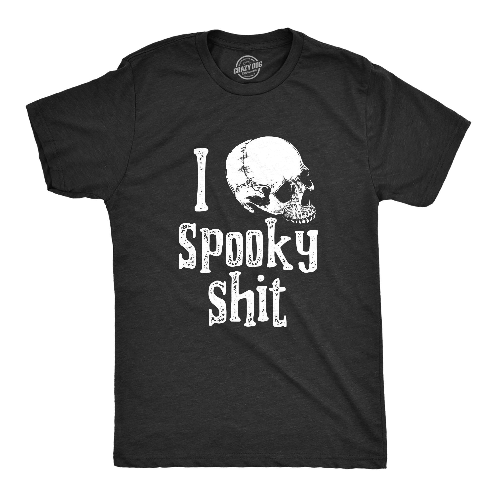 Love Skull Shirt Halloween Shirt Skull Tee Halloween Costume Ideas Love Halloween Skeleton Shirt Unisex Shirts I Love Spooky Shit Graphic Tee – Feel-Good Design · Great Gift For Fans