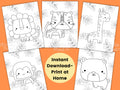 Jungle Coloring Pages for Kids Kids Party Games Safari Birthday Favor Animal Coloring Sheet Baby Shower Activities Homeschool Printable Graphic Tee – Cozy Vibes · Must-Have Style