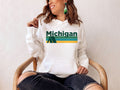 Michigan Hoodie Retro Camping Adult Unisex Michigan Sweatshirt Personalization Available Hoodie – Premium Graphic · Must-Have Style