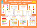 Preschool Worksheets for Kids Toddler Worksheets Number Worksheets for Preschool Kindergarten Preschool Printables Homeschool Letters Graphic Tee – Easygoing Wear · Great Gift For Fans