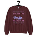 Sleigh The Patriarchy Ugly Christmas Sweater Graphic Tee – Feel-Good Design · Great Gift For Fans