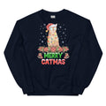 Merry Catmas Sweater Cool Cat Christmas Sweatshirt Cat Owner Gift Sweatshirt – Premium Graphic · High-Quality Print