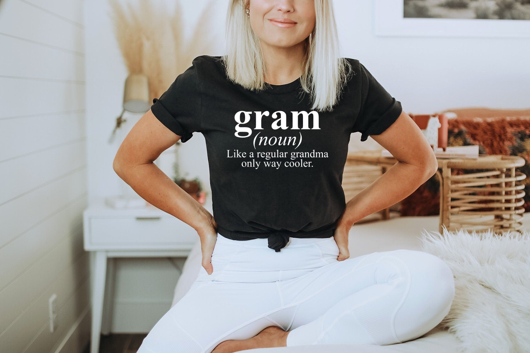 Gram Grandma Grandmother Mothers Day Definition Shirt Gifts Funny Tee Tshirt Men Women Him Her Graphic Tee – Easygoing Wear · High-Quality Print