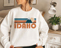 Idaho Sweatshirt Unisex Retro Mountain Idaho Sweatshirt Personalization Available Sweatshirt – Feel-Good Design · Perfect For Daily Wear