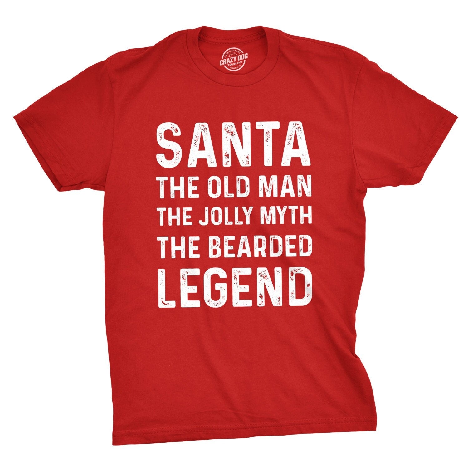 Santa The Old Man Christmas Shirt Christmas Shirt Man The Bearded Legend Beard Shirts Festive Tees Men Funny Christmas Shirts Graphic Tee – Everyday Comfort · Great Gift For Fans