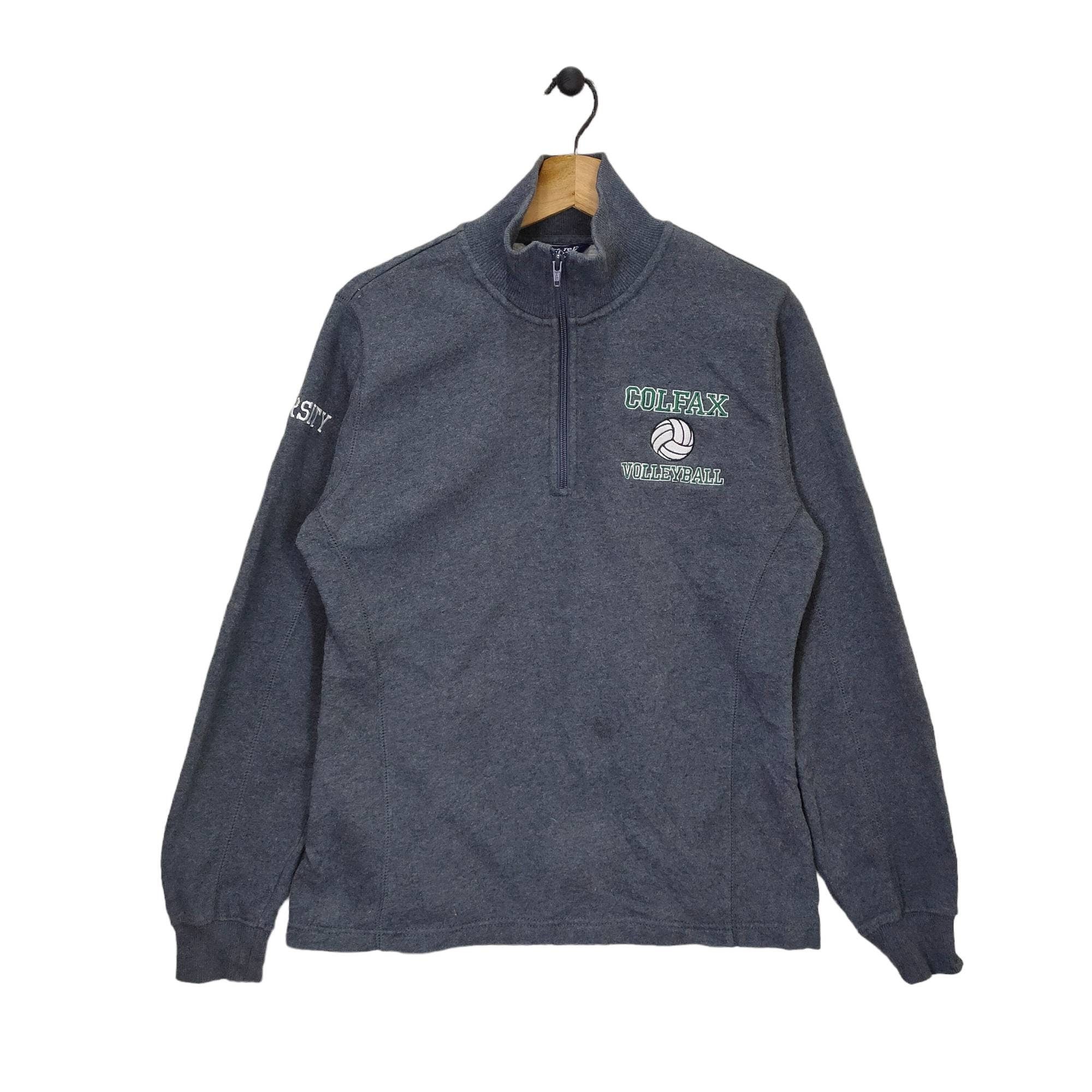 Y2K Colfax Volleyball Quarter Zip Sweater Medium Vintage Sport Tex Sweatshirt Jumper Pullover Ladies Size M Sweatshirt – Soft Feel · Great Gift For Fans