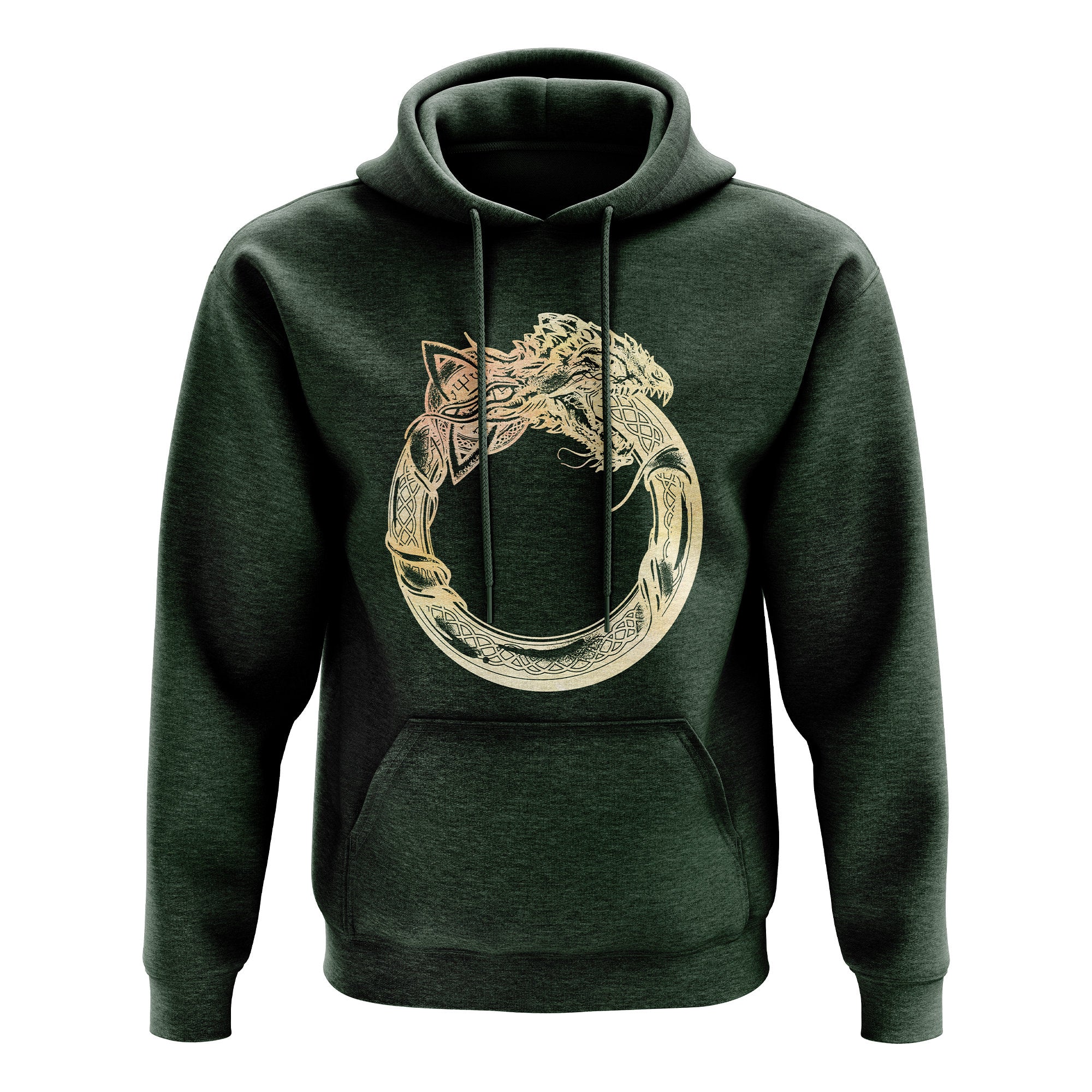 Ouroboros Mythical Celtic Dragon Vikings Mens39 Hoodie Hoodie – Aesthetic Look · Trending Graphic Apparel