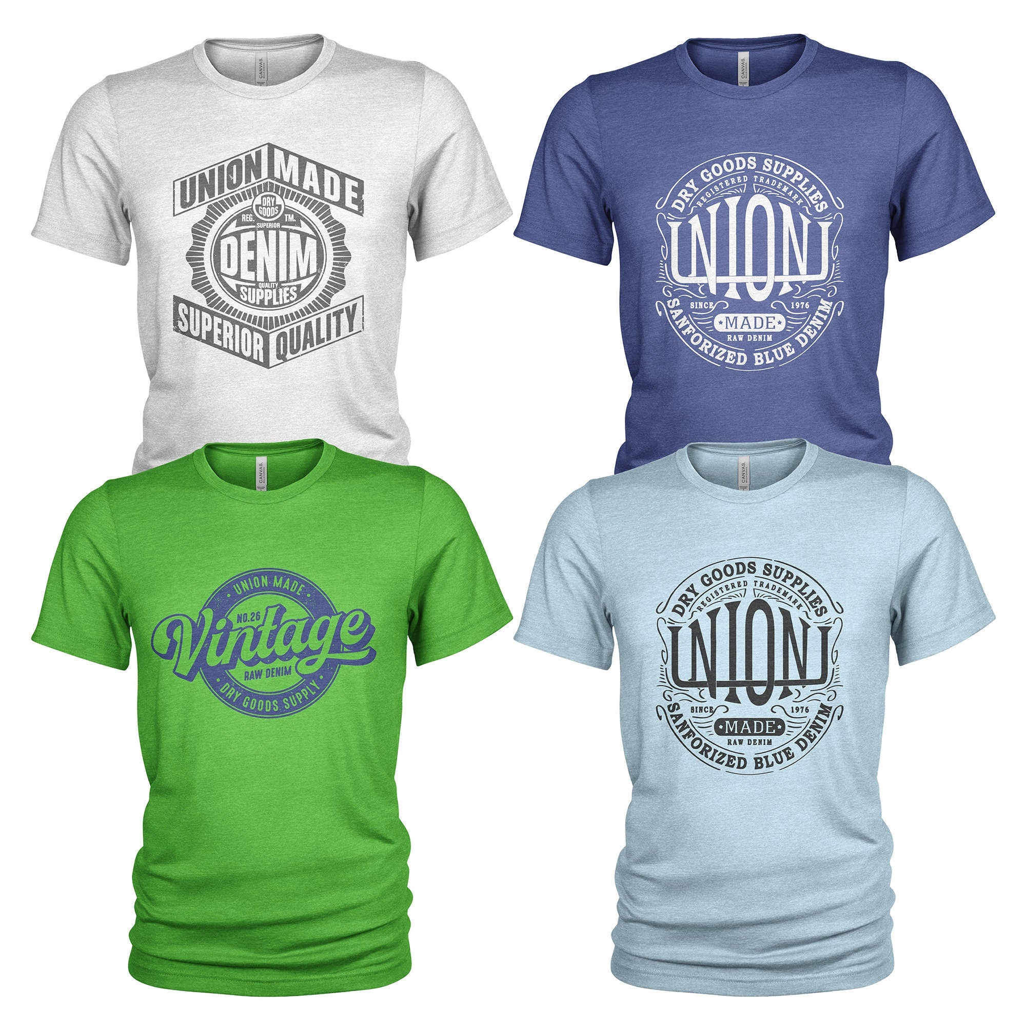 Union Made Denim Men39s Casual Workwear 4 Pack T Shirt Set 4651 Graphic Tee – Aesthetic Look · Great Gift For Fans