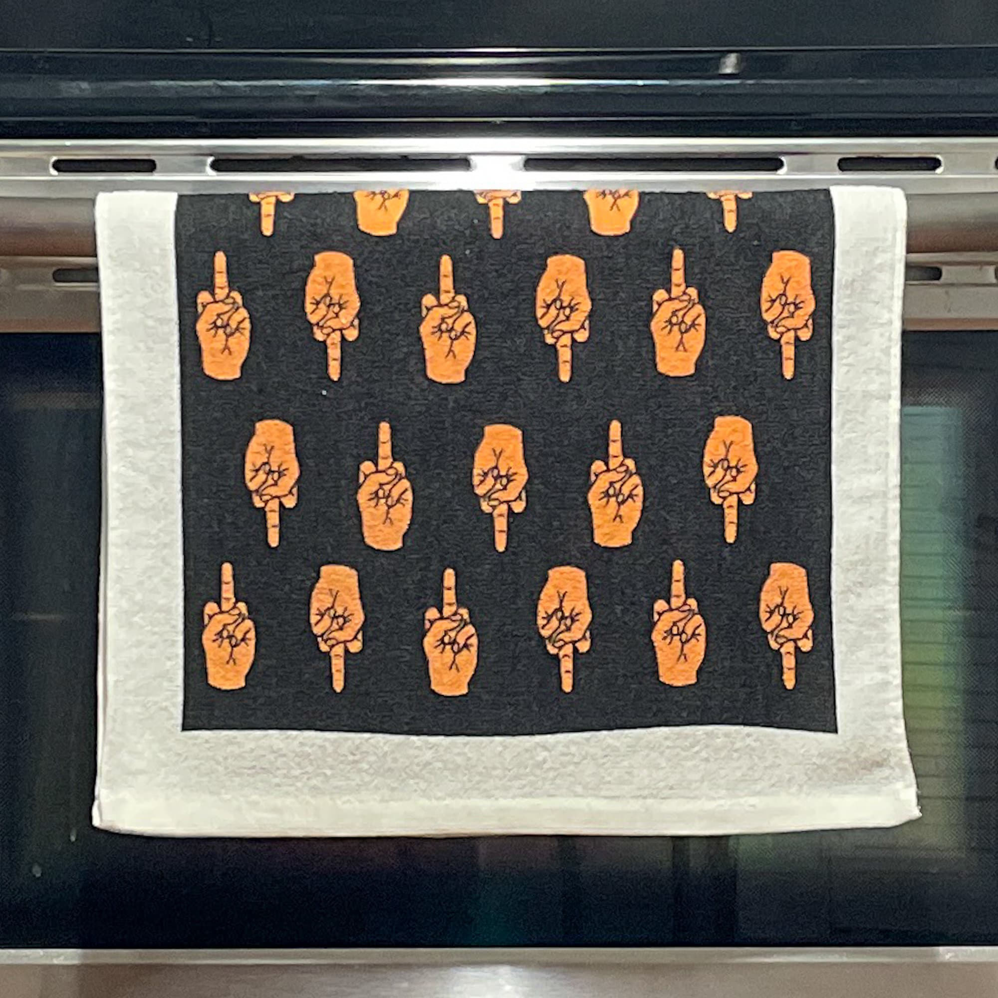 Offensive Towel Middle Finger Tea Towels Funny Hand Towels Housewarming Gift Christmas Gift Hostess Gift Flipping The Bird Graphic Tee – Feel-Good Design · Great Gift For Fans