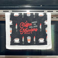 Coffee Makes Me Less Murdery Tea Towels Funny Hand Towels Housewarming Gift Christmas Gift Hostess Gift Coffee Tea Towel Graphic Tee – Easygoing Wear · Must-Have Style