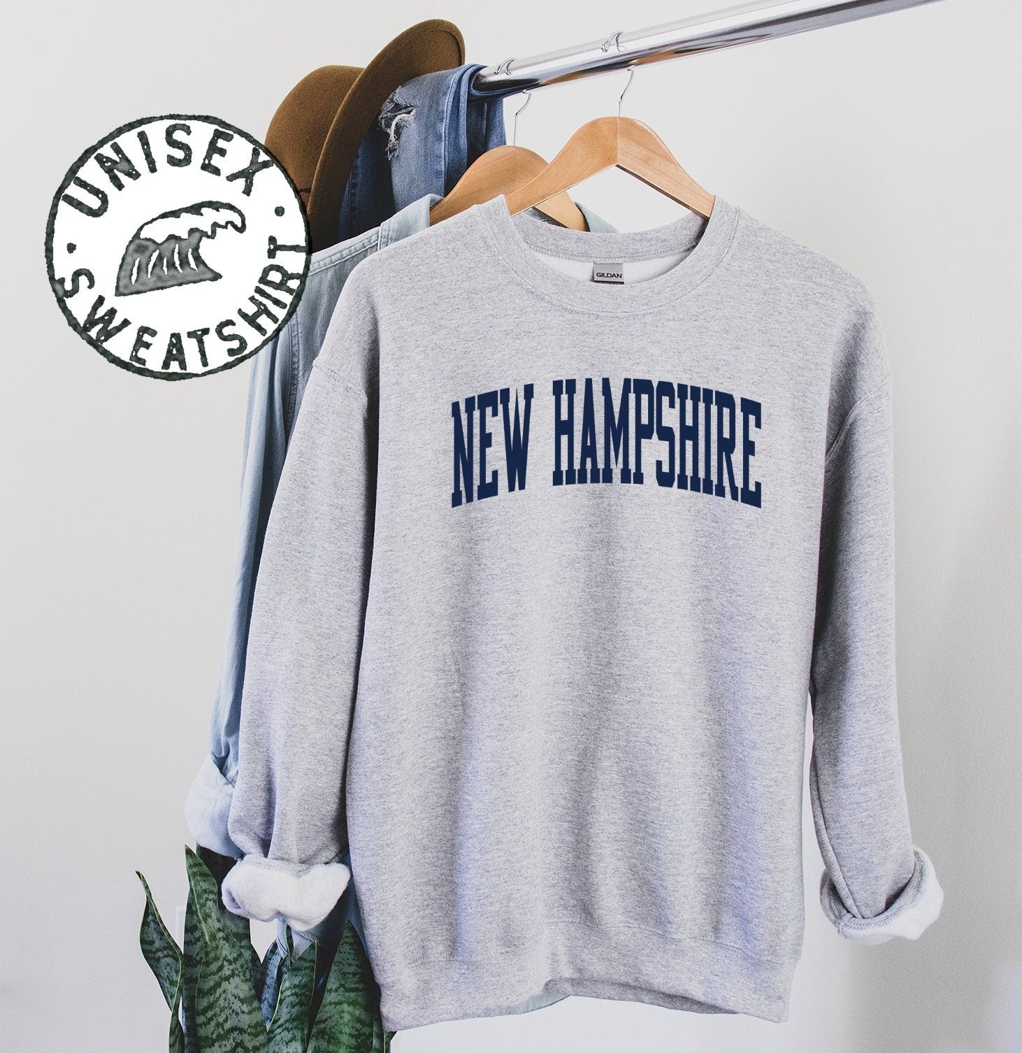 New Hampshire Trip Moving Away Vacation Travel Sweatshirt Gifts Funny Sweater Shirt Jumper Men Women Him Her Sweatshirt – Feel-Good Design · Perfect For Daily Wear