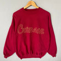 Vintage Time Out Tag Crimson Spellout Biglogo Embroided Sweatshirt Crewneck Pullover Baggie Sweater Crimson Colour Maroon Size Large Sweatshirt – Aesthetic Look · Trending Graphic Apparel