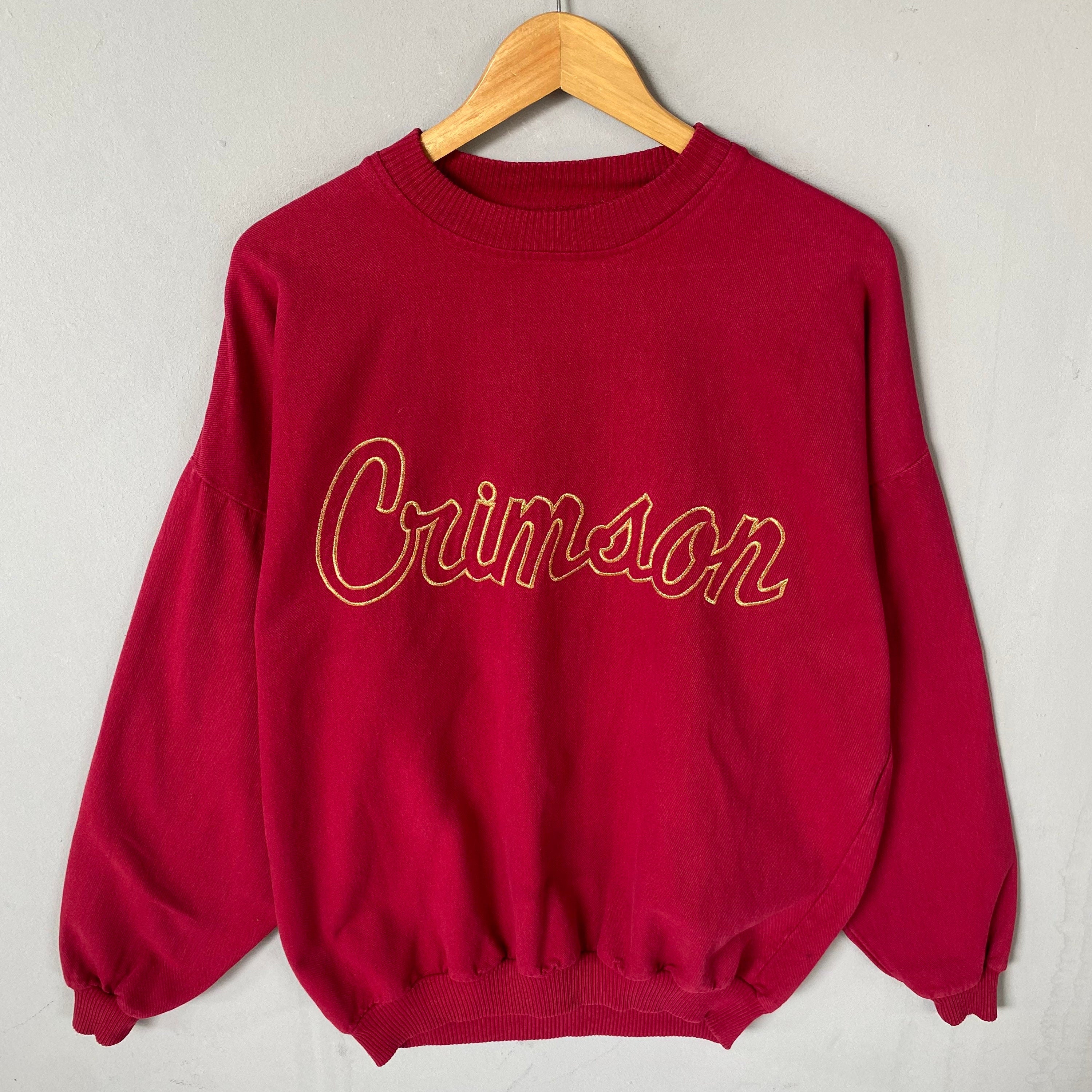 Vintage Time Out Tag Crimson Spellout Biglogo Embroided Sweatshirt Crewneck Pullover Baggie Sweater Crimson Colour Maroon Size Large Sweatshirt – Aesthetic Look · Trending Graphic Apparel