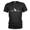 Heartbeat Unisex T Shirt for Dog Lovers Organic cotton T shirt 4708 Graphic Tee – Cozy Vibes · Must-Have Style