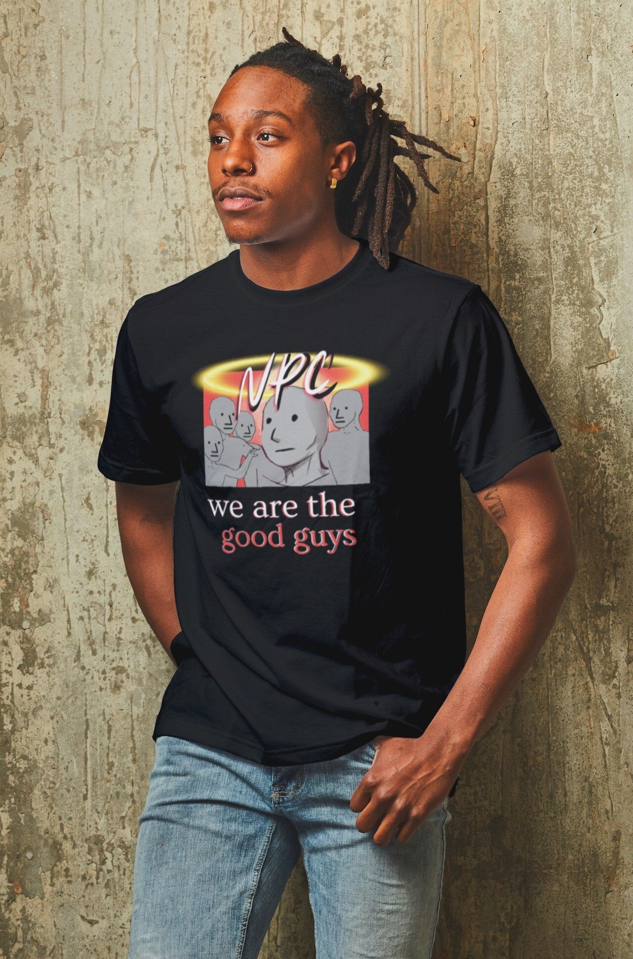 NPC We Are The Good Guys Short Sleeve Unisex T Shirt Graphic Tee – Cozy Vibes · Great Gift For Fans