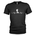 Heartbeat T Shirt Male Hill Walker Hiker Mountaineer Alpine EKG Men39s T Shirt 4709 Graphic Tee – Feel-Good Design · Perfect For Daily Wear