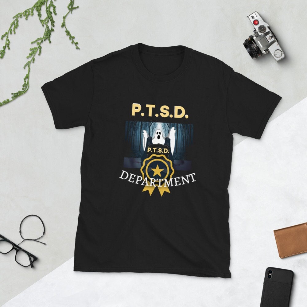 PTSD Department Post Traumatic Stress Disorder Short Sleeve Unisex T Shirt Graphic Tee – Feel-Good Design · Perfect For Daily Wear