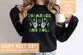Shamrock And Roll Sweatshirt Gift For St Patrick39s Day Skeleton Hand Shamrock T Shirt Gothic Four Leaf Clover Shirt Pattys Day Hoodie Hoodie – Aesthetic Look · Top Pick For Any Outfit