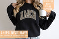 Leopard Amen Sweatshirt Gift For Christian Moms Baptismal Anniversary Shirt Faith In Jesus T ShirtChristian Easter ClothingReligious Tee Sweatshirt – Cozy Vibes · Great Gift For Fans
