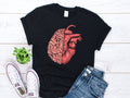 Brain And Heart Shirt Nursing Shirt Anatomy Shirt Mental Health Healthcare Neurology Shirt Cardiology Shirt Medical Student Shirt Graphic Tee – Cozy Vibes · Top Pick For Any Outfit