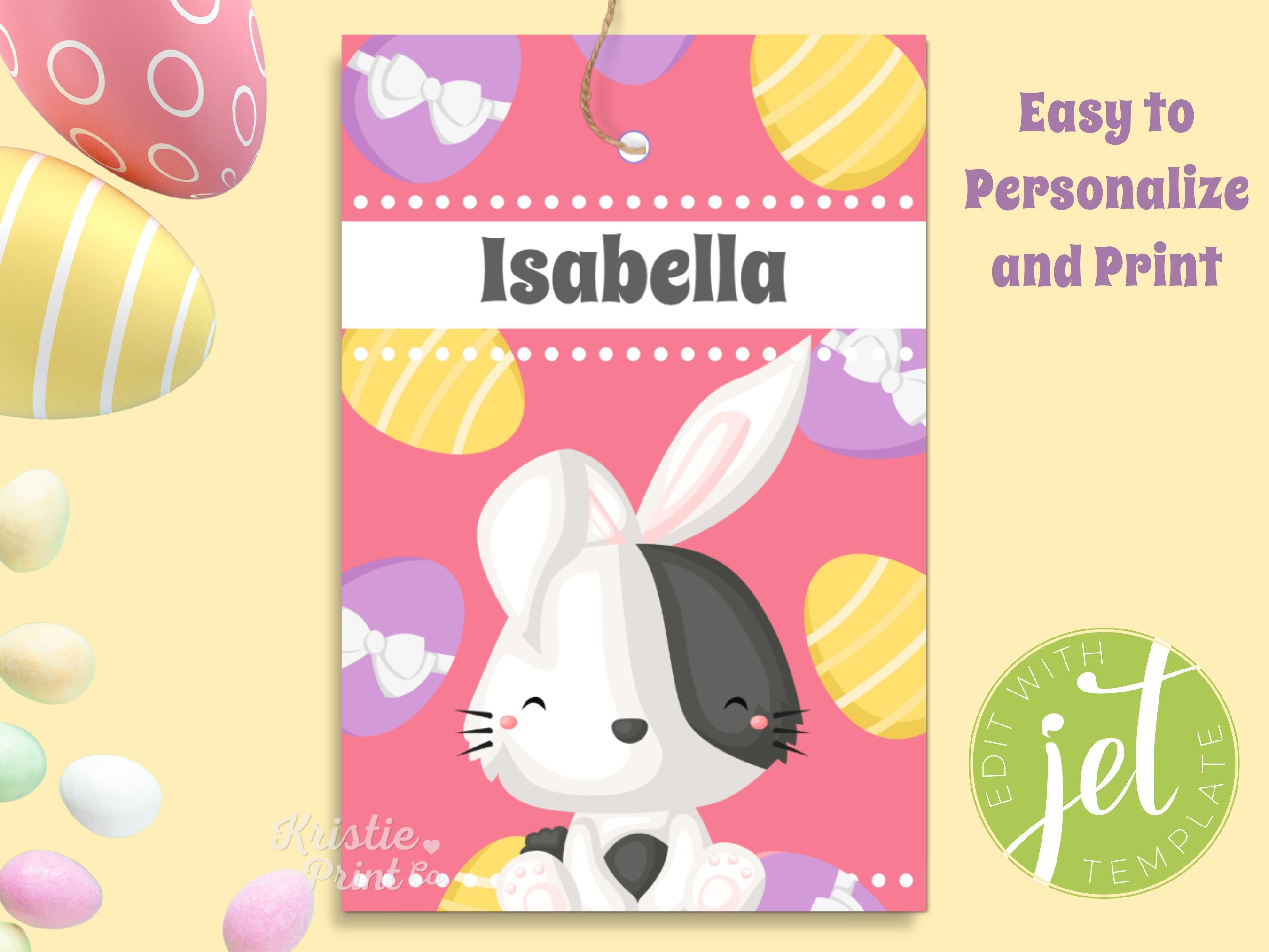 Editable Easter Tag Printable Easter Gift Tags Printable Basket Tags for Easter Easter Tags for Kids Printable Easter Basket Tags Graphic Tee – Aesthetic Look · Great Gift For Fans