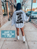 Cane Corso Lover 70s Retro Dog Owner Mom Dad BACK PRINT Sweatshirt Gifts Funny Sweater Shirt Jumper Men Women Him Her Sweatshirt – Soft Feel · Trending Graphic Apparel