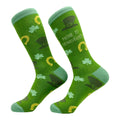Prone To Shenanigans Socks Funny Unisex St Patricks Day Socks Clover Socks Horseshoe Socks Funky Socks Lucky SocksFunny Drinking Socks Graphic Tee – Cozy Vibes · High-Quality Print