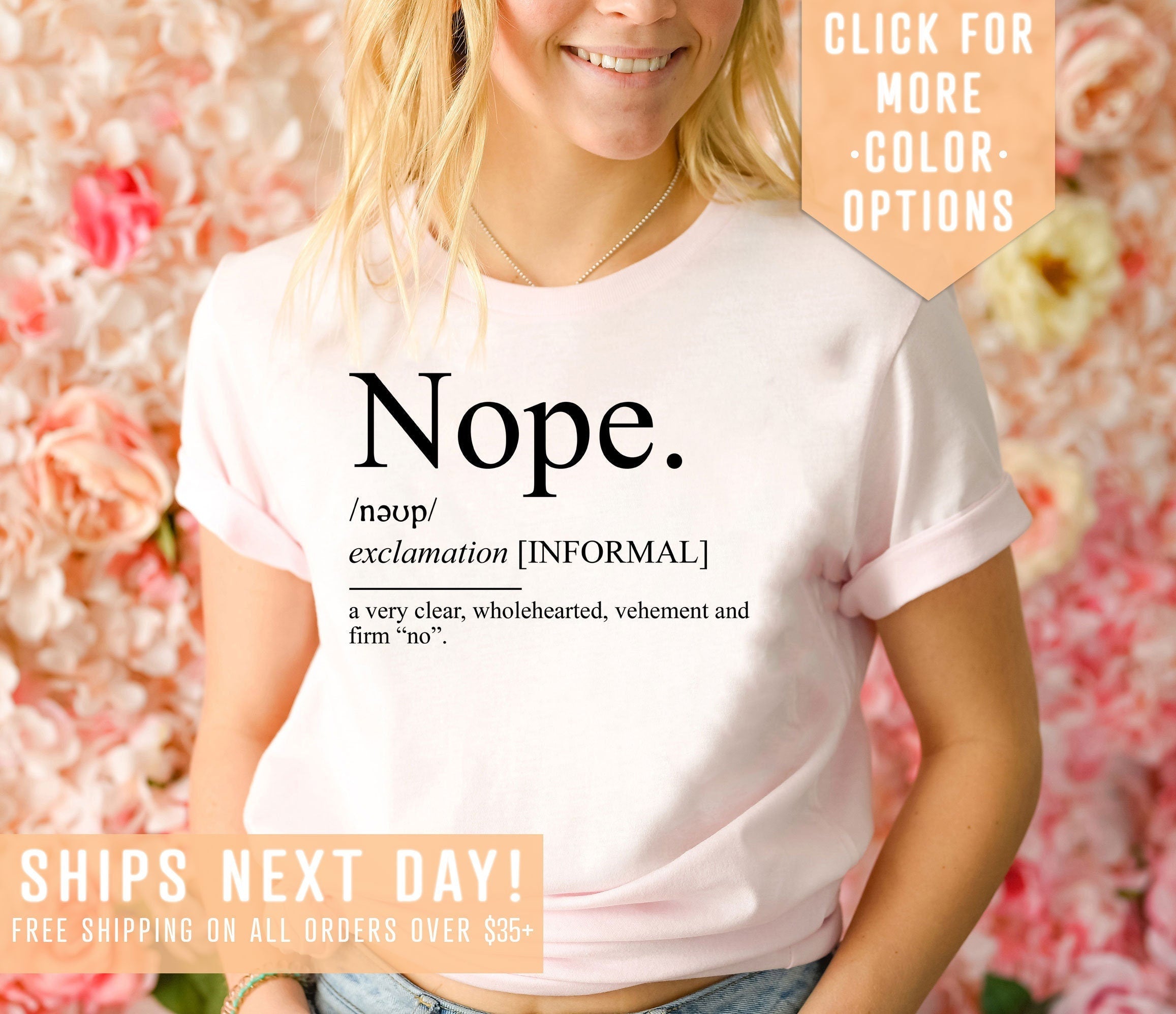 Nope Definition Shirt Gift Introvert Friends Say No Shirt Nope Word T Shirt Family Reunion Tee Homebody Clothing Funny Sassy Clothing Graphic Tee – Cozy Vibes · Must-Have Style