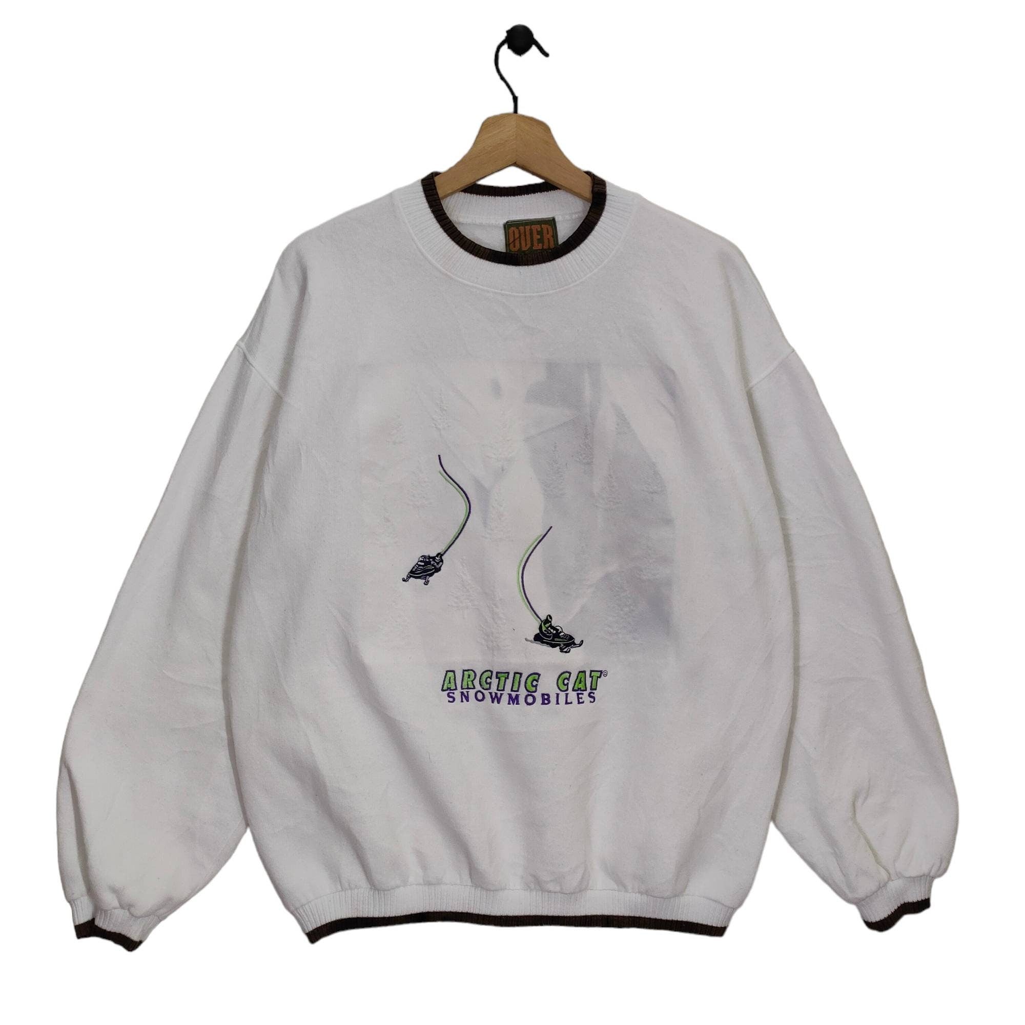 Artic Cat Snowmobile Vintage Ouer Wear Jumper Made in USA Ski Skiing Baggy Sweater Oversized Men39s Large Tote Bag – Bold Style · Great Gift For Fans