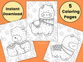 Llama Coloring Pages for Kids Kids Party Games Llama Birthday Party Animal Coloring Sheet Baby Shower Activities Homeschool Printable Graphic Tee – Easygoing Wear · Perfect For Daily Wear