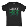 Lucky Lucky Lucky Shirt GREEN Shamrock Shirt Lucky Irish Shirt Ireland Drinking TShirt Irish Shirts St Patricks Day Shirts Graphic Tee – Aesthetic Look · Top Pick For Any Outfit