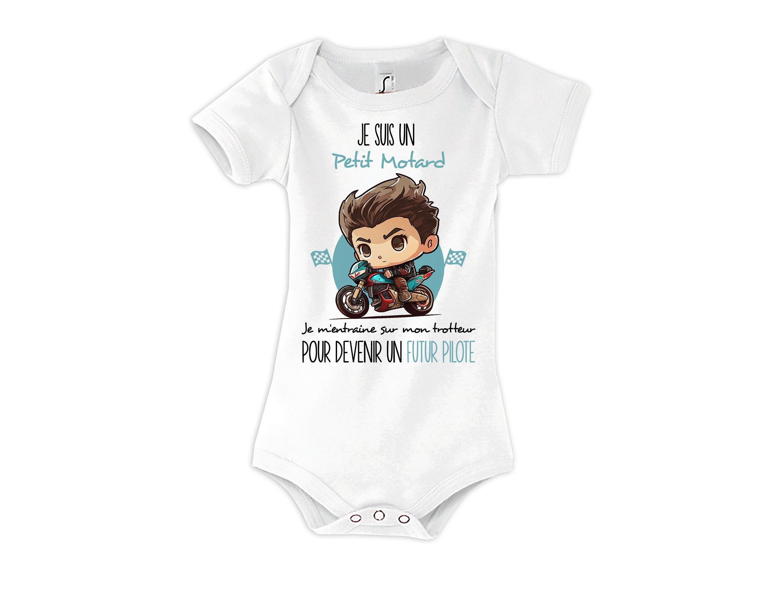 Body Bb Petit Motard Vtement bb Moto pilote humour mignon sans manche pour garon Graphic Tee – Warm & Stylish · Trending Graphic Apparel