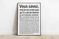 Affiche Bonne ou mauvaise situation qualit premium Poster citation scribe film ide cadeau pour dcoration murale Vendu sans cadre Graphic Tee – Premium Graphic · Top Pick For Any Outfit