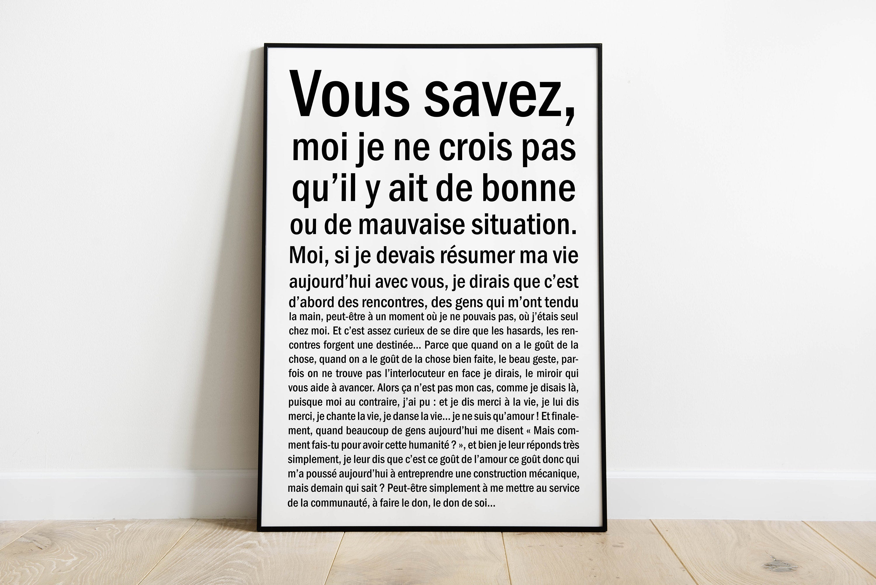 Affiche Bonne ou mauvaise situation qualit premium Poster citation scribe film ide cadeau pour dcoration murale Vendu sans cadre Graphic Tee – Premium Graphic · Top Pick For Any Outfit