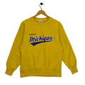 University of Michigan Wolverines Sweatshirt Medium Vintage American College Sweater Jumper Pullover Crewneck Yellow Size M Sweatshirt – Feel-Good Design · High-Quality Print