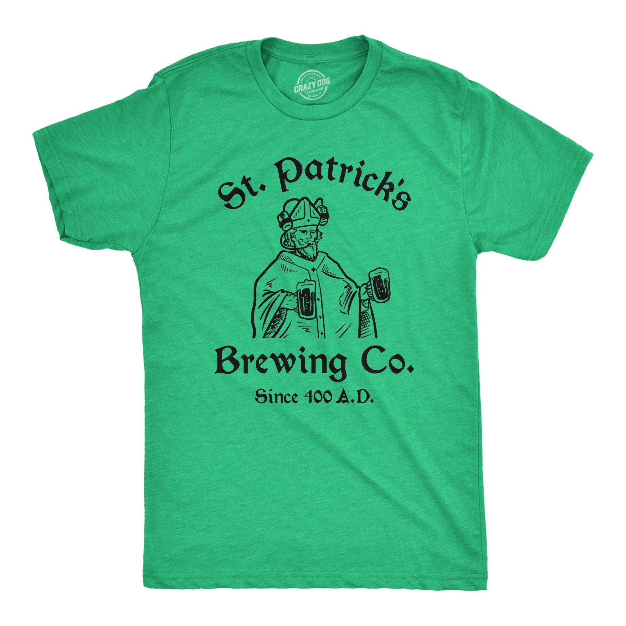 St Patrick39s Brewing Co Shirt St Patricks Day Shirt Lucky Green Irish shirt Pun Shirt Funny Shirts Drinking Shirt Brewery Shirts Graphic Tee – Warm & Stylish · High-Quality Print
