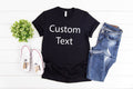 Additional Custom Design Additional Fee for Additional Text Custom Front or Back Text For The Purchased Order Graphic Tee – Everyday Comfort · Must-Have Style