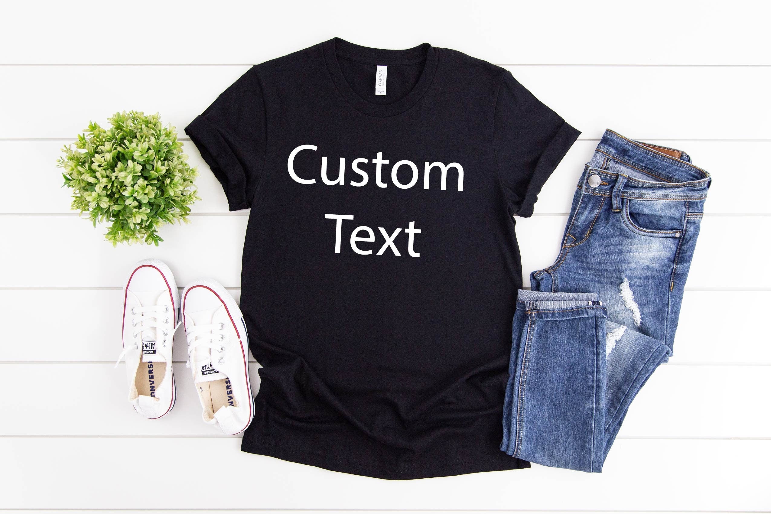 Additional Custom Design Additional Fee for Additional Text Custom Front or Back Text For The Purchased Order Graphic Tee – Everyday Comfort · Must-Have Style