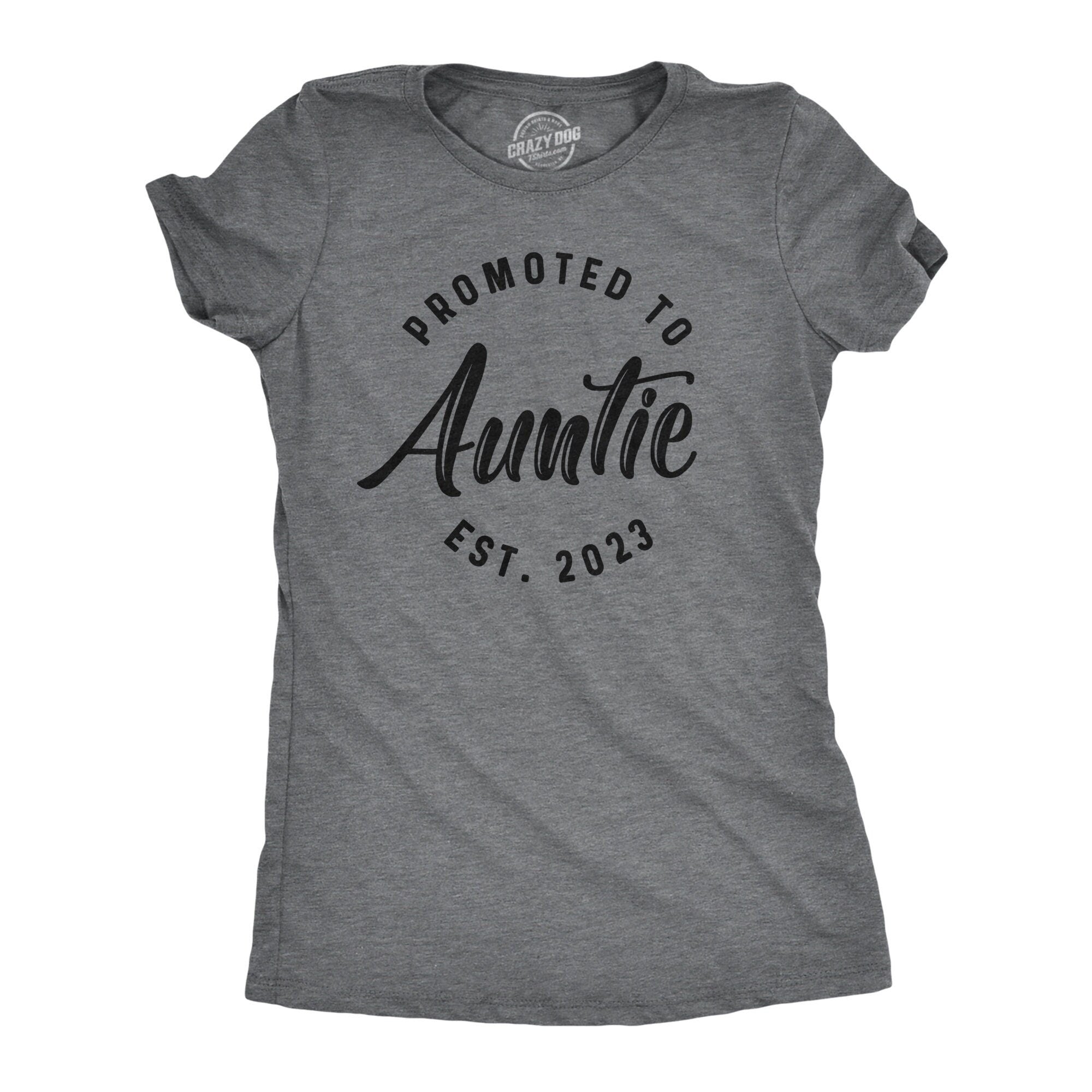 Promoted To Auntie 2023 Funny Aunt Shirt Gift For Aunt Auntie Tees Funny Shirt For Women Aunt Shirt Funny Cute Gifts For Aunts Graphic Tee – Aesthetic Look · Trending Graphic Apparel