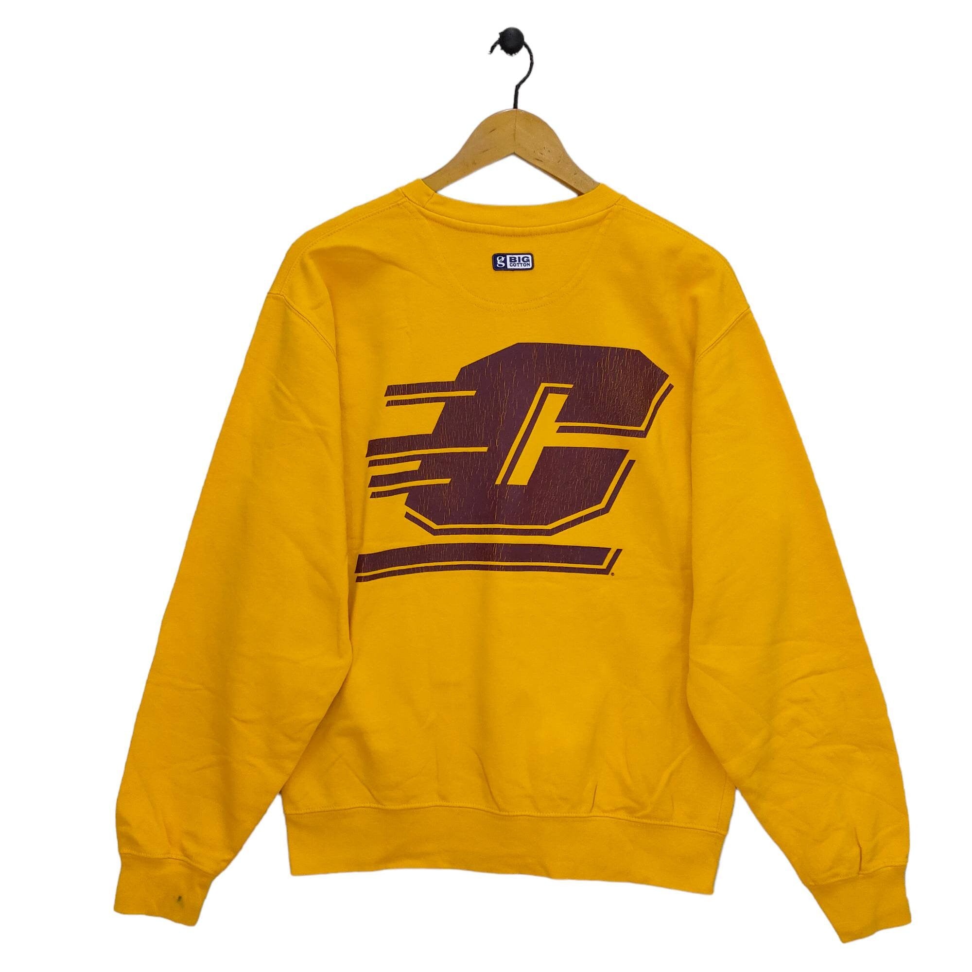 90s Central Michigan University Sweatshirt Vintage Gear for Sports Sweater Central Michigan Chippewas Football CMU Jumper Medium Sweatshirt – Feel-Good Design · Great Gift For Fans