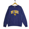 Y2K West Virginia Crewneck Sweatshirt Vintage Sweater Jumper Embroidery Navy Blue Size XL Sweatshirt – Aesthetic Look · Must-Have Style