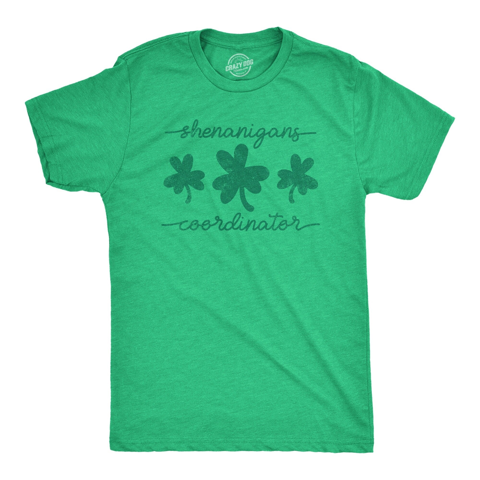 Shenanigans Coordinator Saint Patricks Day Shirt Shenanigans Shirt Lucky Green shirt Shamrock Shirt Clover Shirt Funny Shirts Mens Graphic Tee – Premium Graphic · Must-Have Style