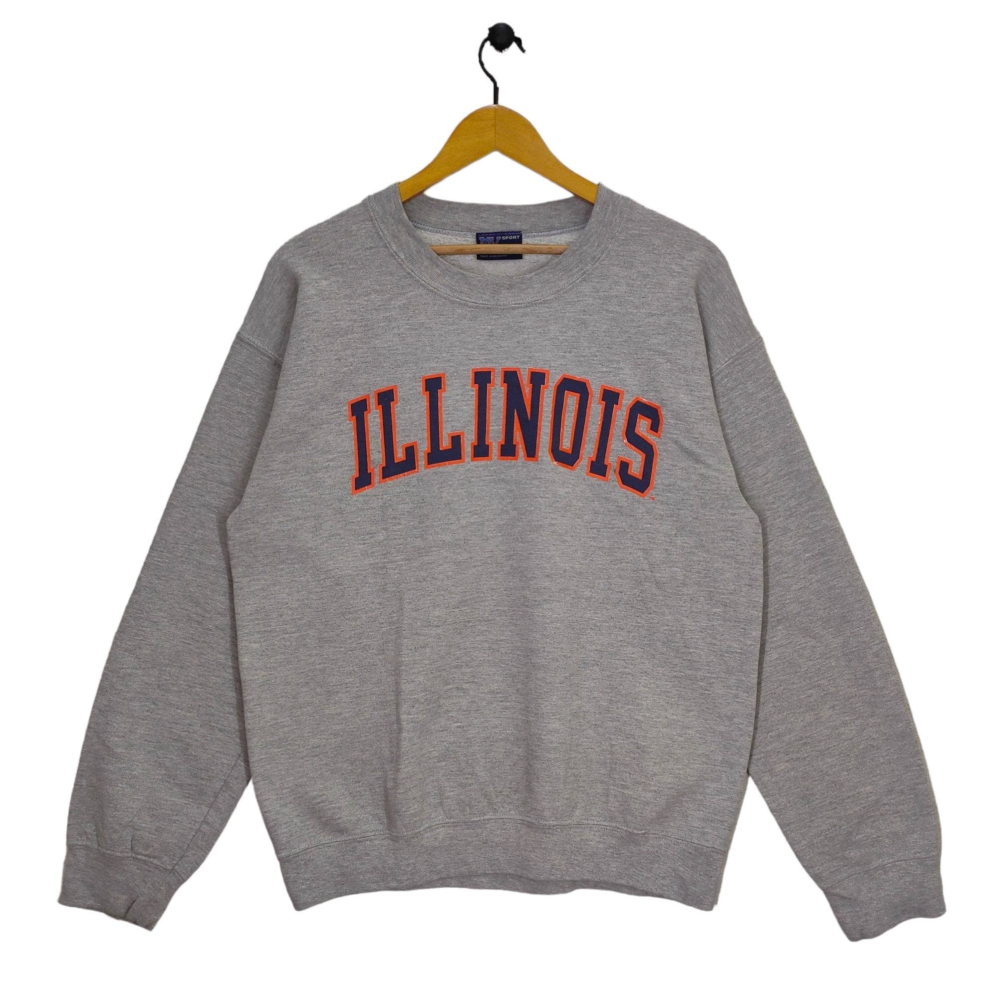 90s University of Illinois Crewneck Sweatshirt Medium Vintage MV Sport Sweater Jumper M Sweatshirt – Feel-Good Design · Must-Have Style