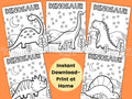 Dinosaur Coloring Pages for Kids Dinosaur Birthday Favors Kids Party Games Dinosaur Party Printables Dinosaur Activity Sheet Download Graphic Tee – Soft Feel · Trending Graphic Apparel