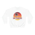 San Francisco California Sweatshirt Unisex Retro Palm Tree Crewneck San Francisco Sweatshirt Personalization Available Sweatshirt – Aesthetic Look · Must-Have Style
