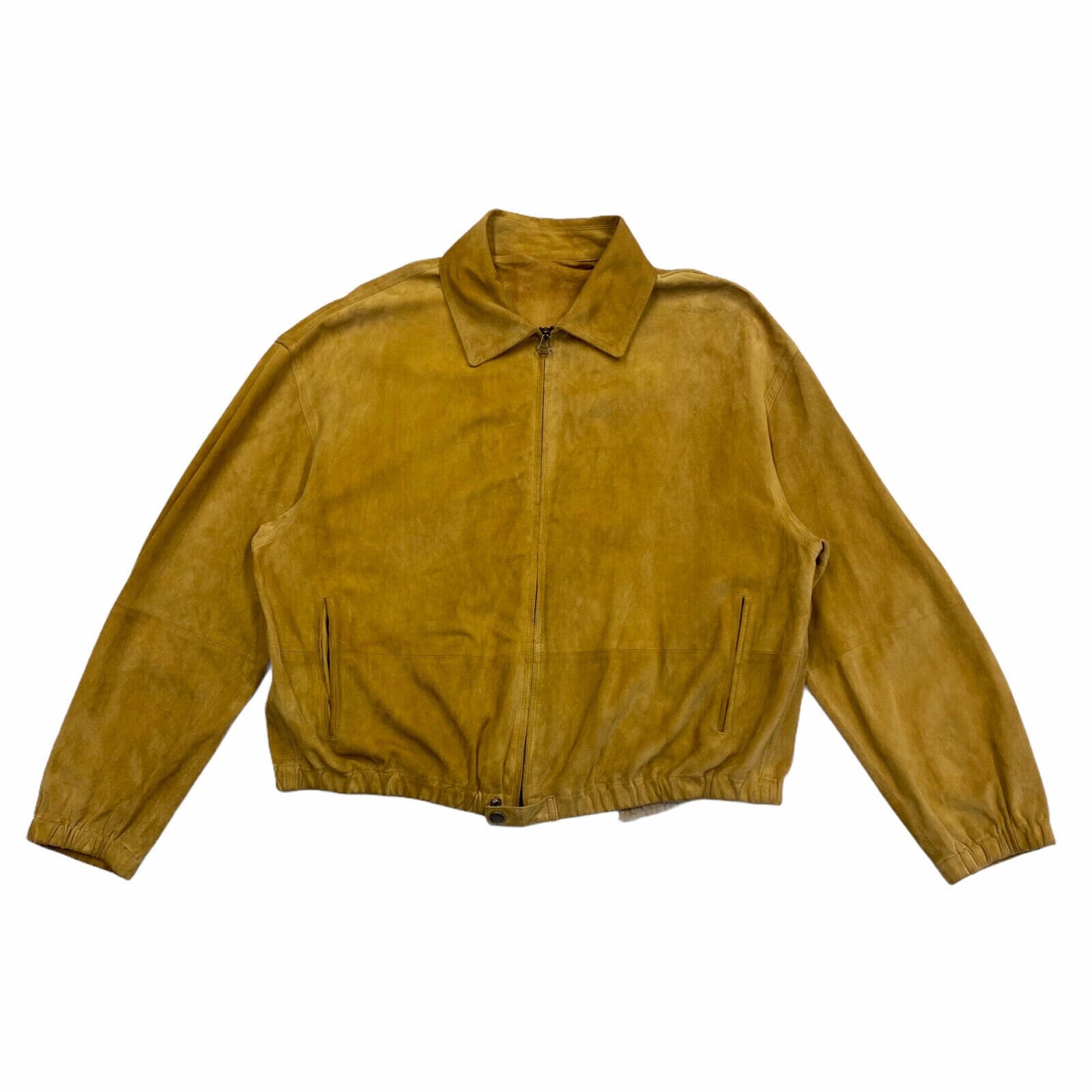 Belfe Belfe Leather Suede Jacket Vintage High End Designer Beige Tan VTG Graphic Tee – Fan Favorite · High-Quality Print