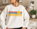 Vancouver Canada Sweatshirt Retro Sunrise Unisex Vancouver Sweatshirt Personalization Available Sweatshirt – Fan Favorite · Trending Graphic Apparel
