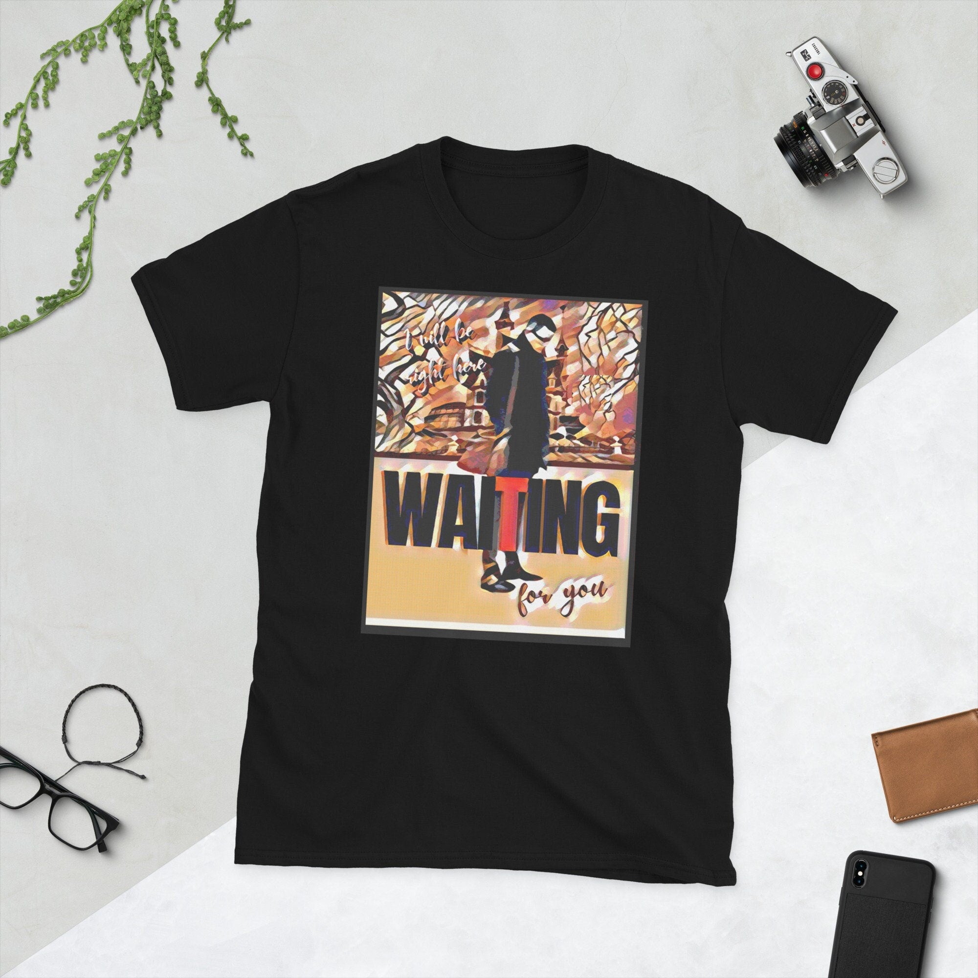 Enoch I Will Be Right Here Waiting For You Short Sleeve Unisex T Shirt Graphic Tee – Aesthetic Look · Trending Graphic Apparel