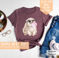 Cute Rabbit Shirt Gift For Easter Easter Family Shirt Kids Easter T Shirt Easter Girl Tee Bubble Gum Bunny Shirt Easter Egg Hunt Outfit Graphic Tee – Aesthetic Look · Must-Have Style
