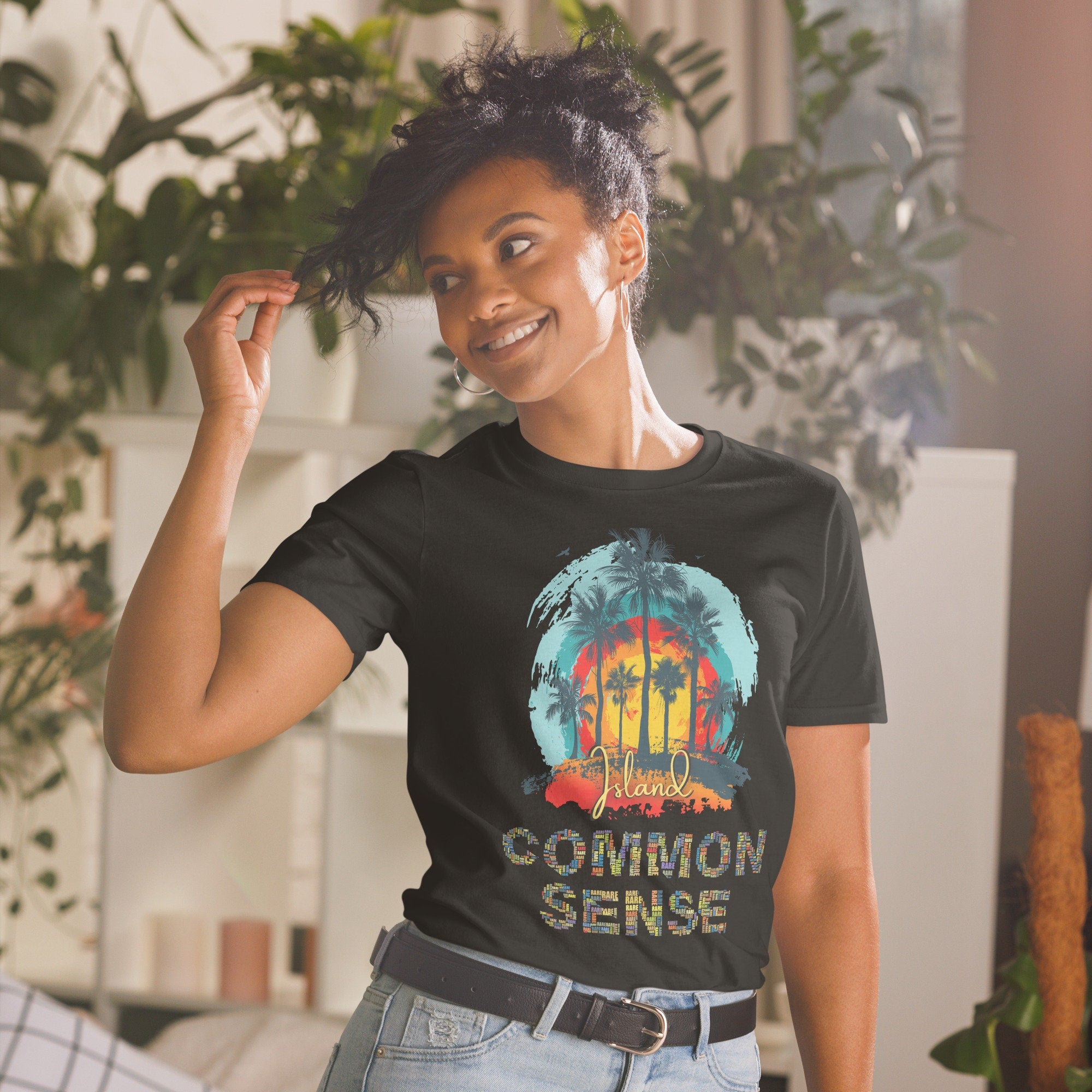 Common Sense Island Short Sleeve Unisex T Shirt Graphic Tee – Easygoing Wear · Top Pick For Any Outfit